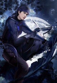 天上照下的綠光